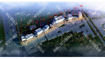 唐河县黉学街东段南侧街景改造鸟瞰图